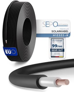 SEPO-LEITUNGEN SEPO-LEITUNGEN 4 mm² 5 m Schwarz (Meterware)