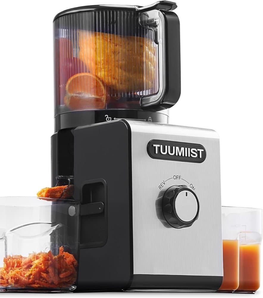 Testsieger Entsafter: TUUMIIST Slow Juicer 150 mm