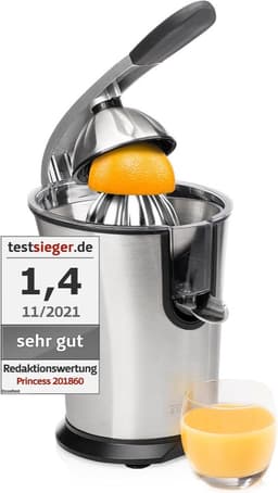 Hebel-Zitruspresse – Testsieger Princess Master Juicer Pro