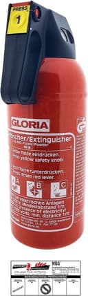 Gloria Auto-Pulverlöscher P2 GM 2 kg