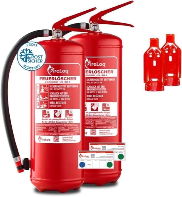 FireLoq 2× 6 kg Pulver Dauerdruck
