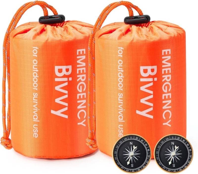 Esky Notfall-Biwaksack 2er-Pack (Orange)
