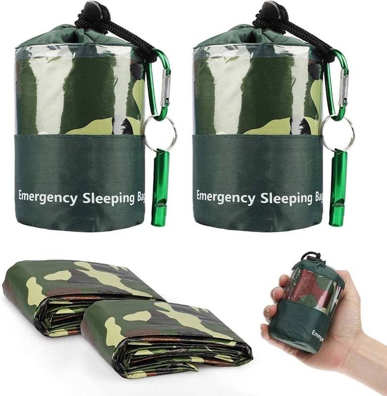 EEEKit Notfallschlafsack 2er-Pack (Deep Green)