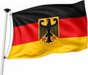 VISTORO Deutschland Flagge mit Adler 90×150 cm