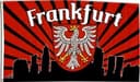 Flaggenfritze Frankfurt-Silhouette plus Sticker