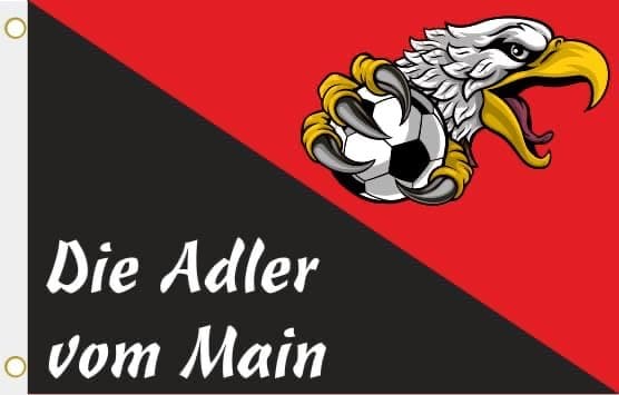 U24 Adler vom Main Hissflagge 90×150 cm