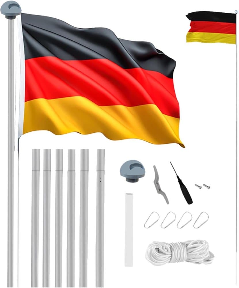 MUWO Glory Teleskopmast 2,1–6,1 m (Silber)