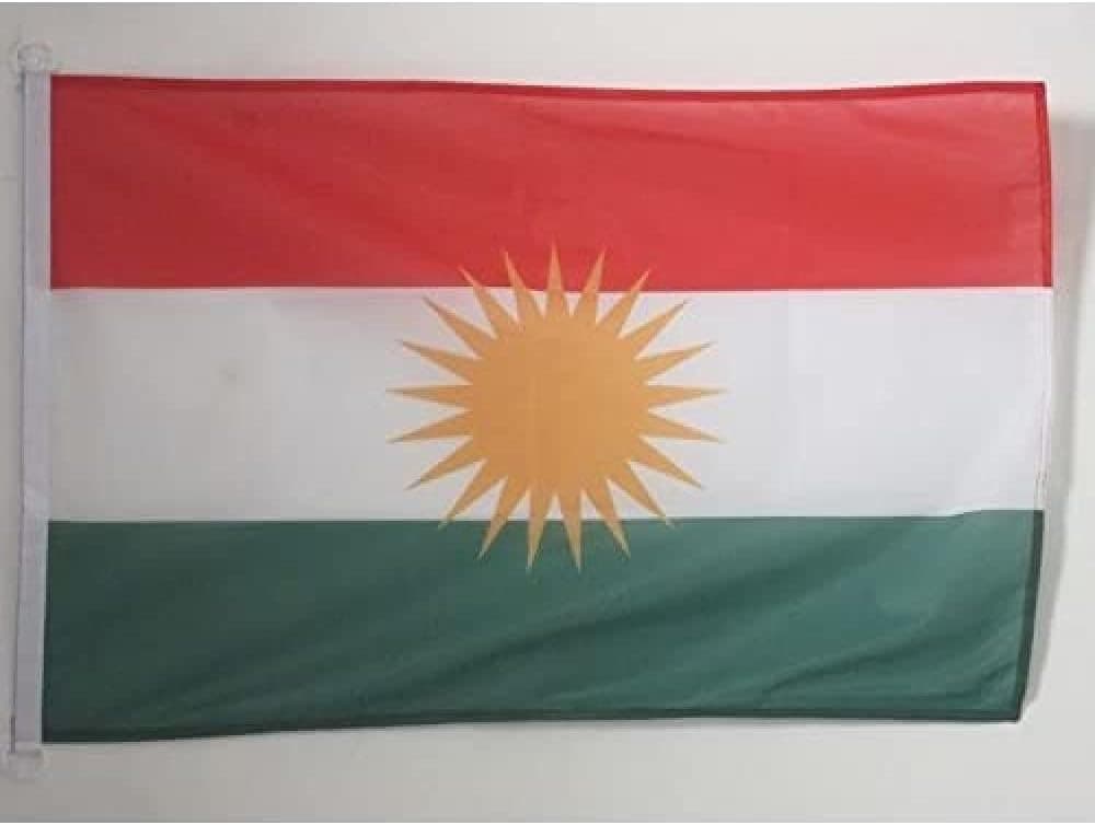 AZ FLAG Bootsflagge Kurdistan 45×30