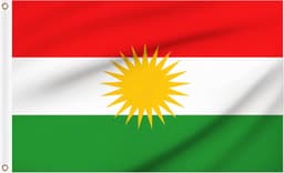 Woiltryn Woiltryn Kurdistan-Flagge Ösen