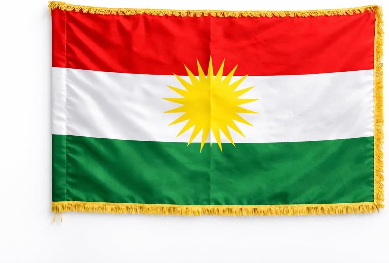 HaniHani Kurdistan-Flagge 90×150 Tunnel