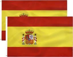TCTOHZNG TCTOHZNG Spanien-Flagge 90×150 cm 2er-Pack