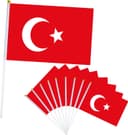 yayafunfun Mini Türkei Fahnen 10er-Set