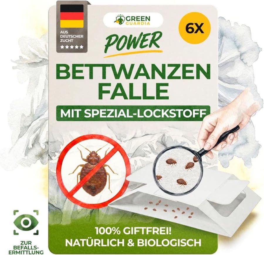 GREEN GUARDIA Bettwanzen Falle 6×