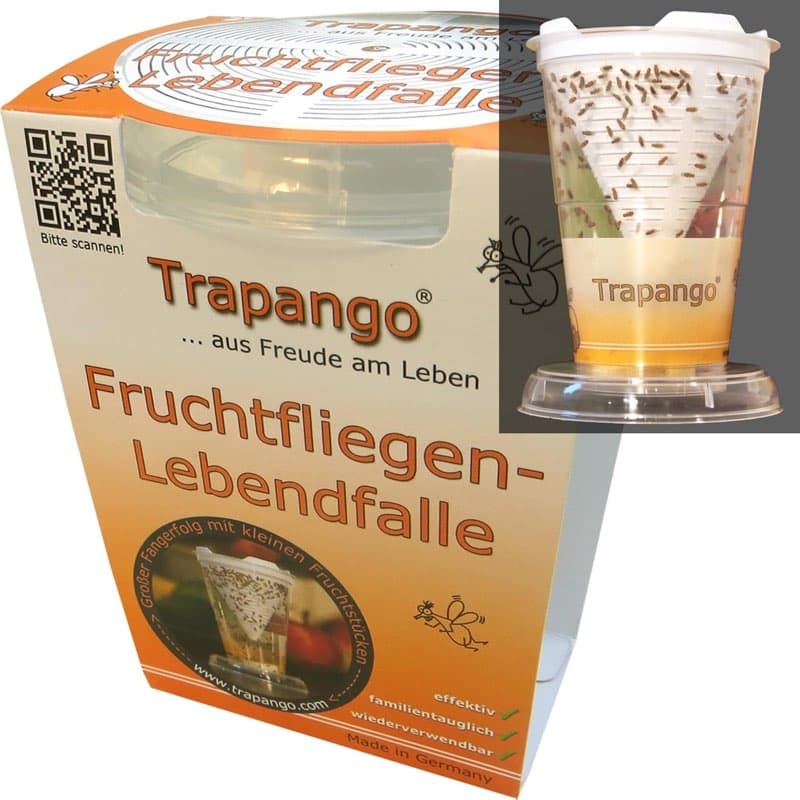 Trapango Fruchtfliegenfalle-Lebendfalle