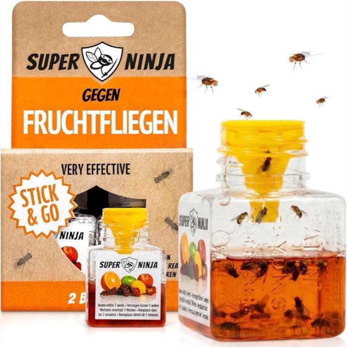 Super Ninja Fruchtfliegenfalle 2er-Pack
