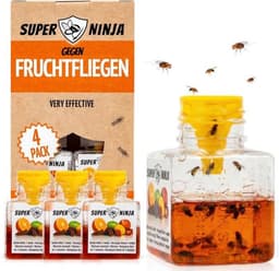 Super Ninja Super Ninja Fruchtfliegenfalle 4er-Pack