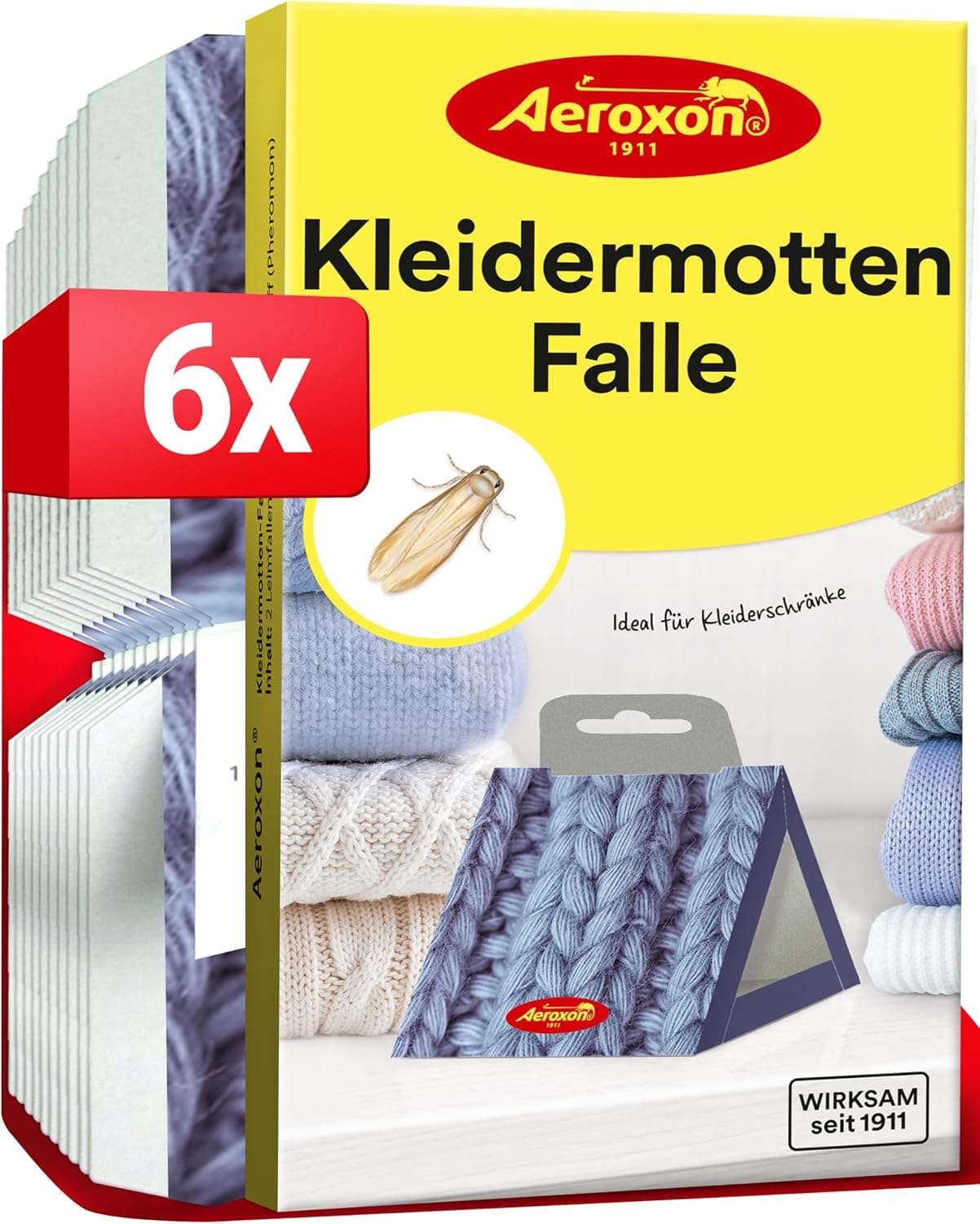 Aeroxon Kleidermottenfalle 6er