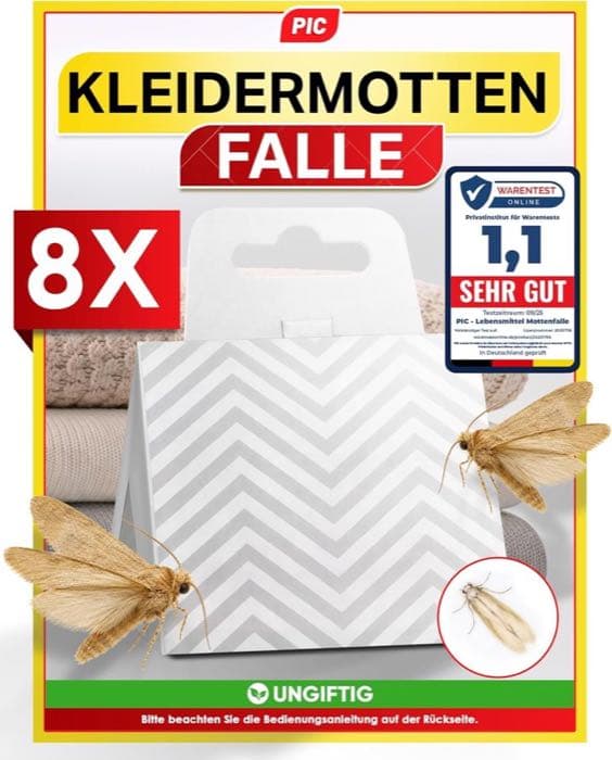 PIC Kleidermottenfalle 8er