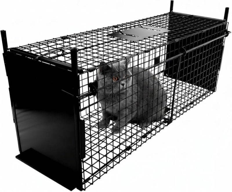 Thealyn Tierkäfig-Lebendfalle Doppeltür