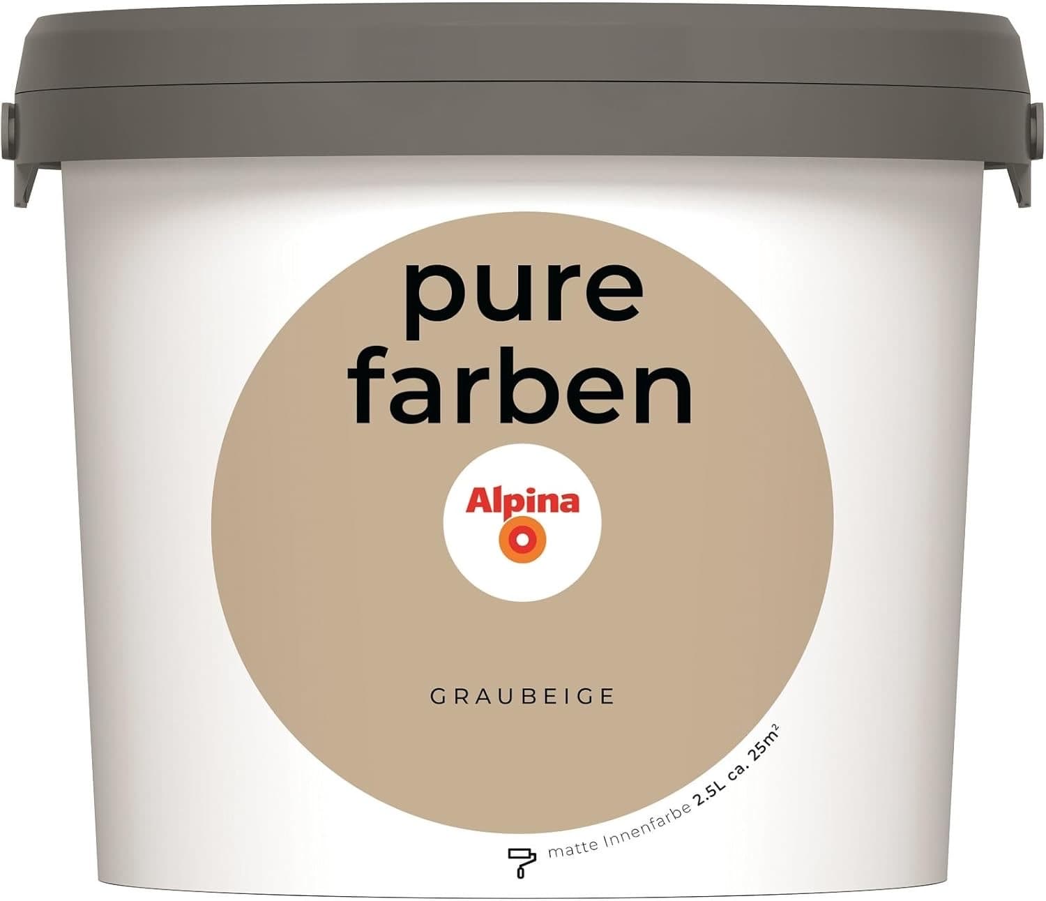 Alpina pure farben Graubeige 2,5 l