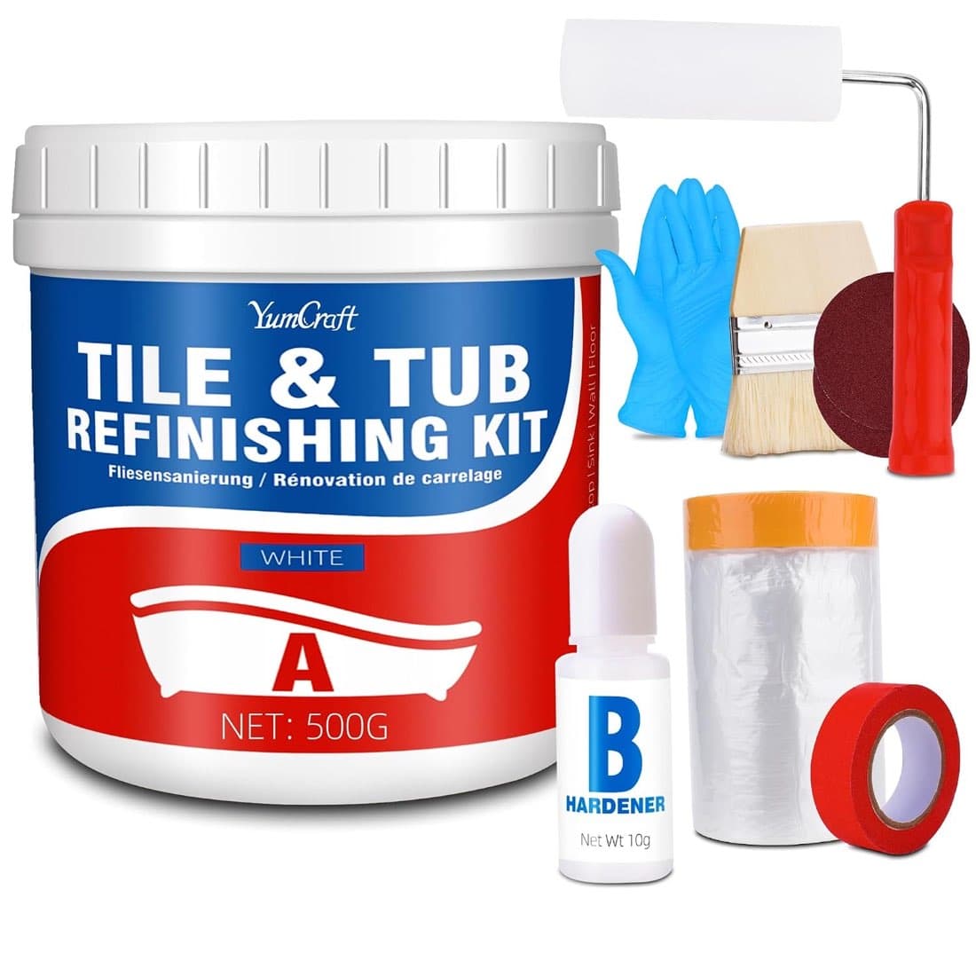 YumCraft Badewannenlack 500 g Set