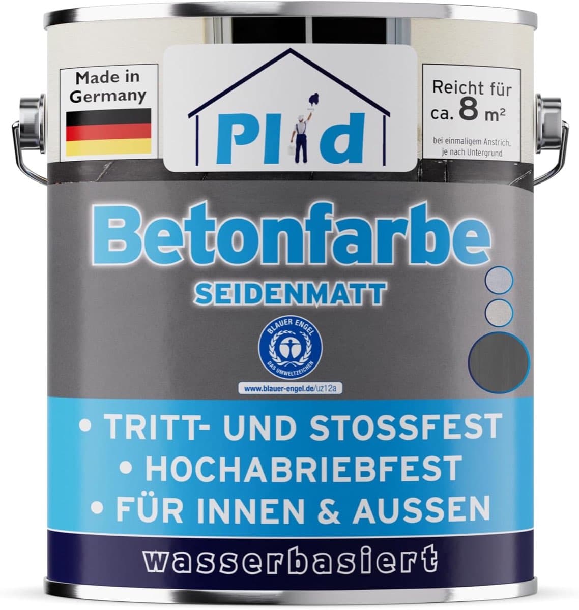 Plid Betonfarbe Anthrazitgrau 0,75 L