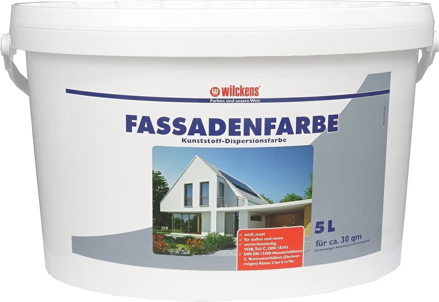 Wilckens Fassadenfarbe Weiß 5 l