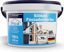 Plid Plid Silikon-Fassadenfarbe Weiß matt 10 l
