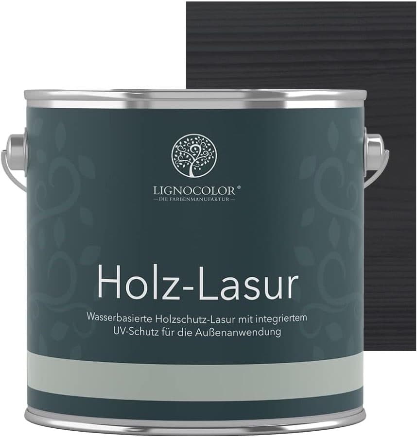 Lignocolor Holzlasur Anthrazit Grau 2,5 l