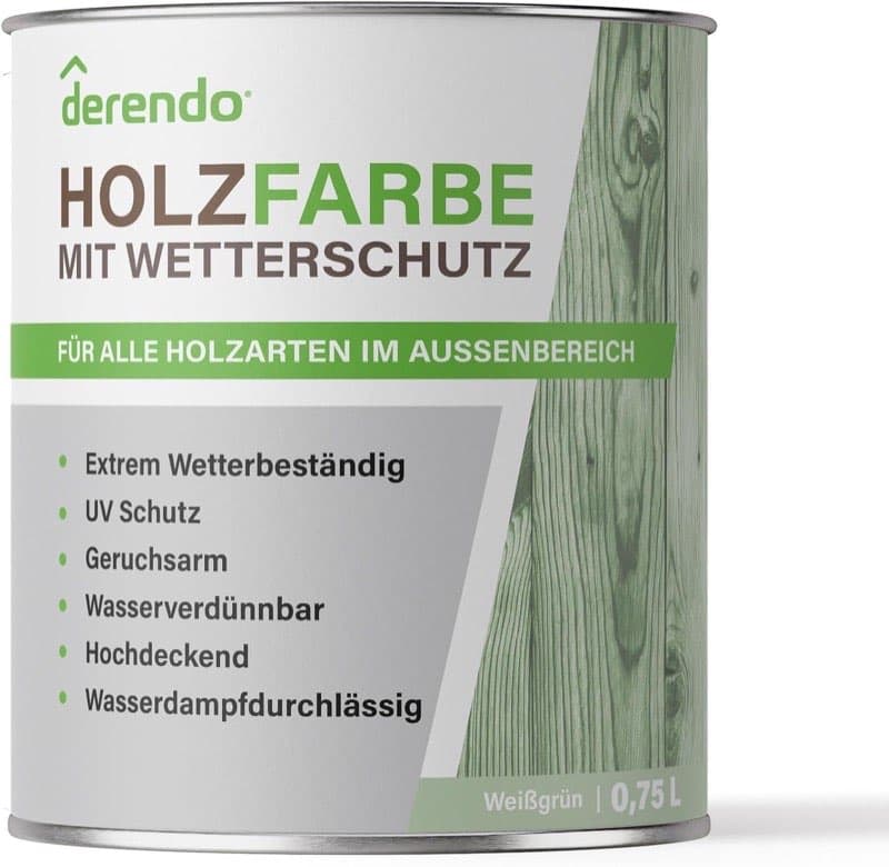 derendo Holzfarbe RAL 6019 Weißgrün 750 ml