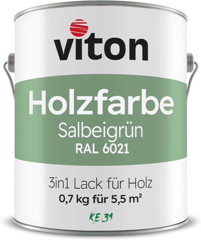 Viton Holzfarbe Salbeigrün RAL 6021 3in1