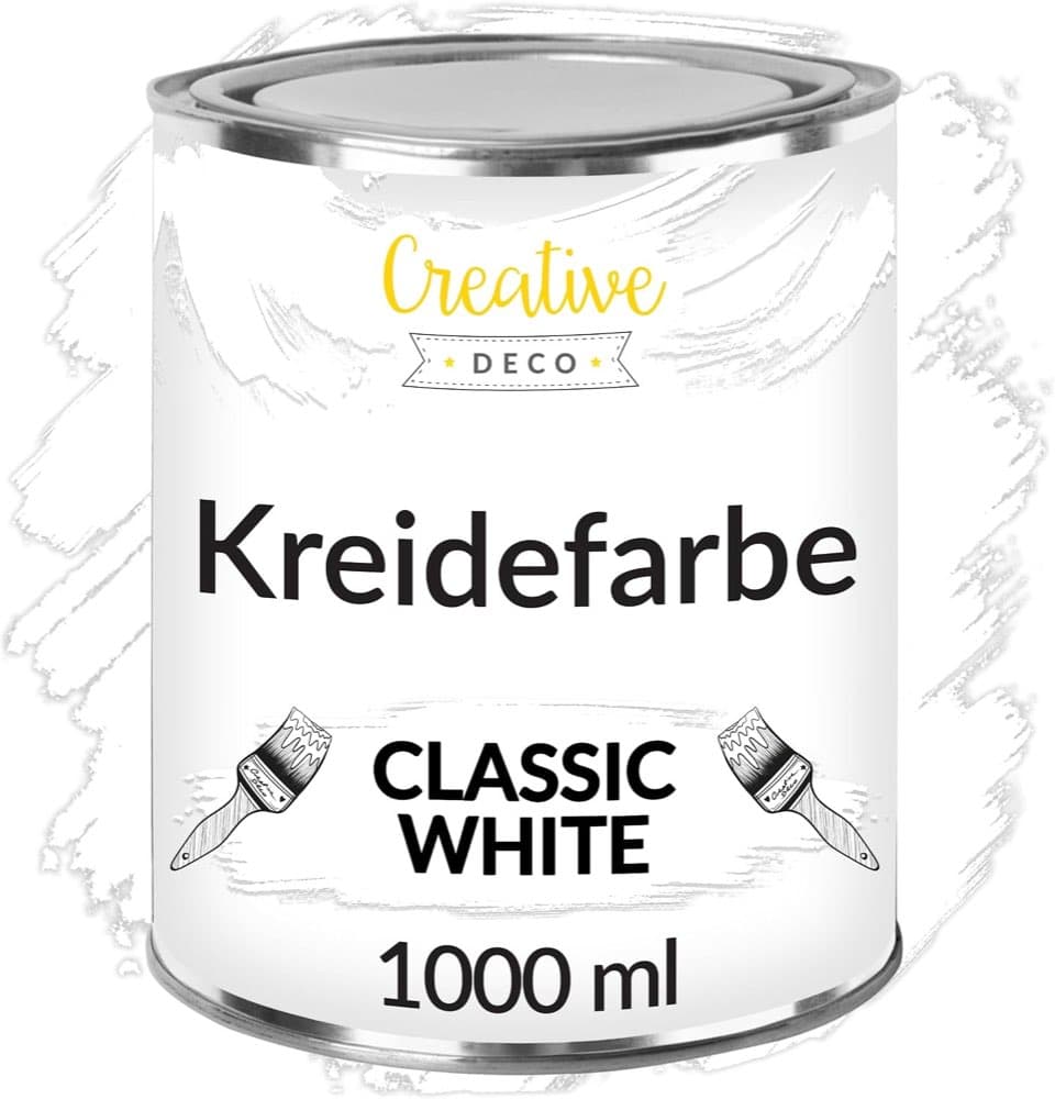 Creative Deco Weiß Kreidefarbe 1 l