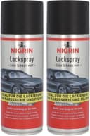 NIGRIN Lackspray schwarz matt 2er