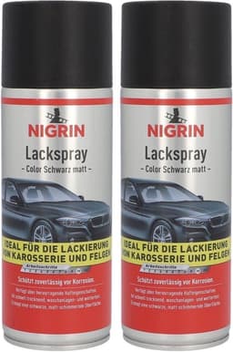 NIGRIN NIGRIN Lackspray schwarz matt 2er