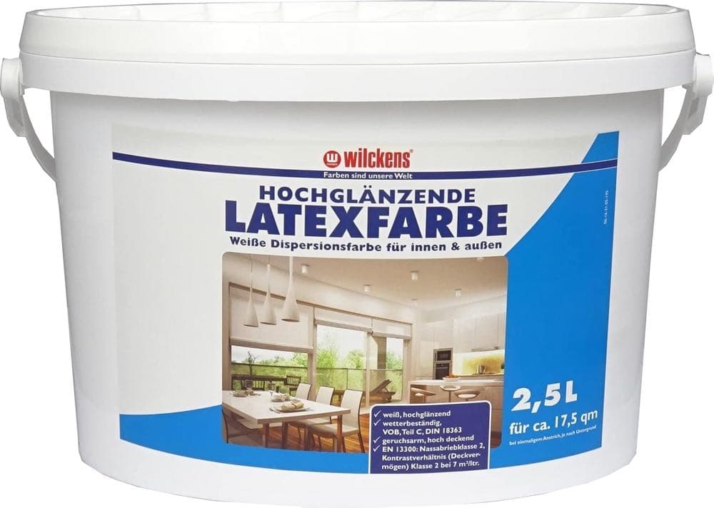 Wilckens Latexfarbe hochglänzend 2,5 l