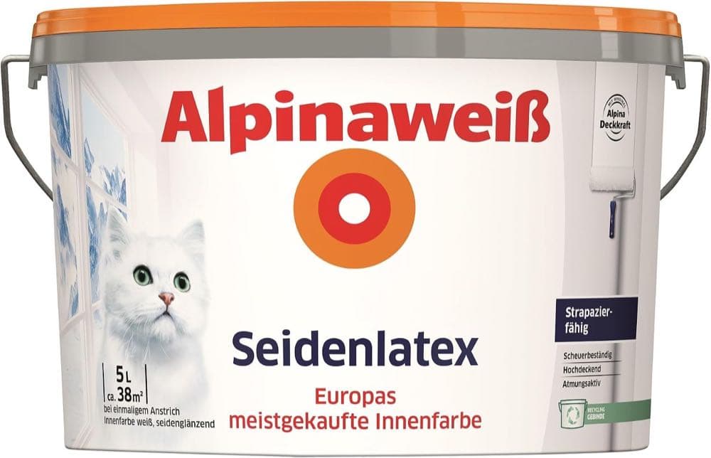 Alpinaweiß Seidenlatex 5 l