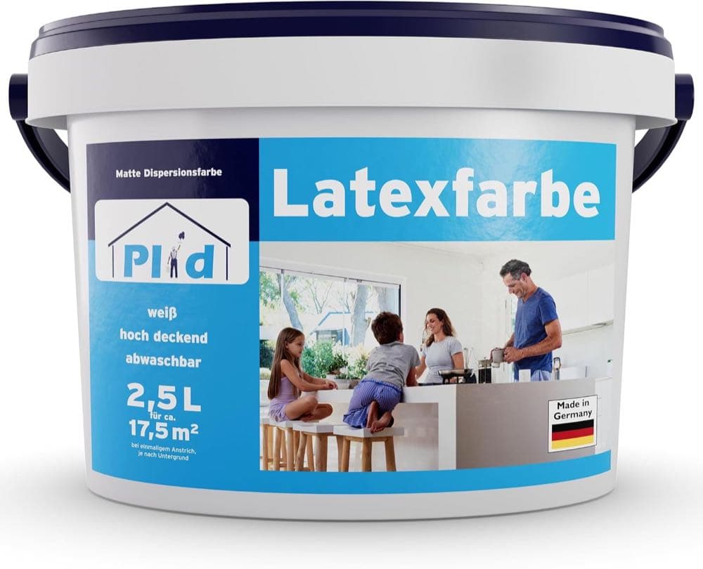 Plid Latexfarbe Weiß matt 2,5 l