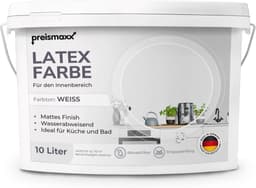 Preismaxx Preismaxx Latexfarbe Weiß matt 10 l