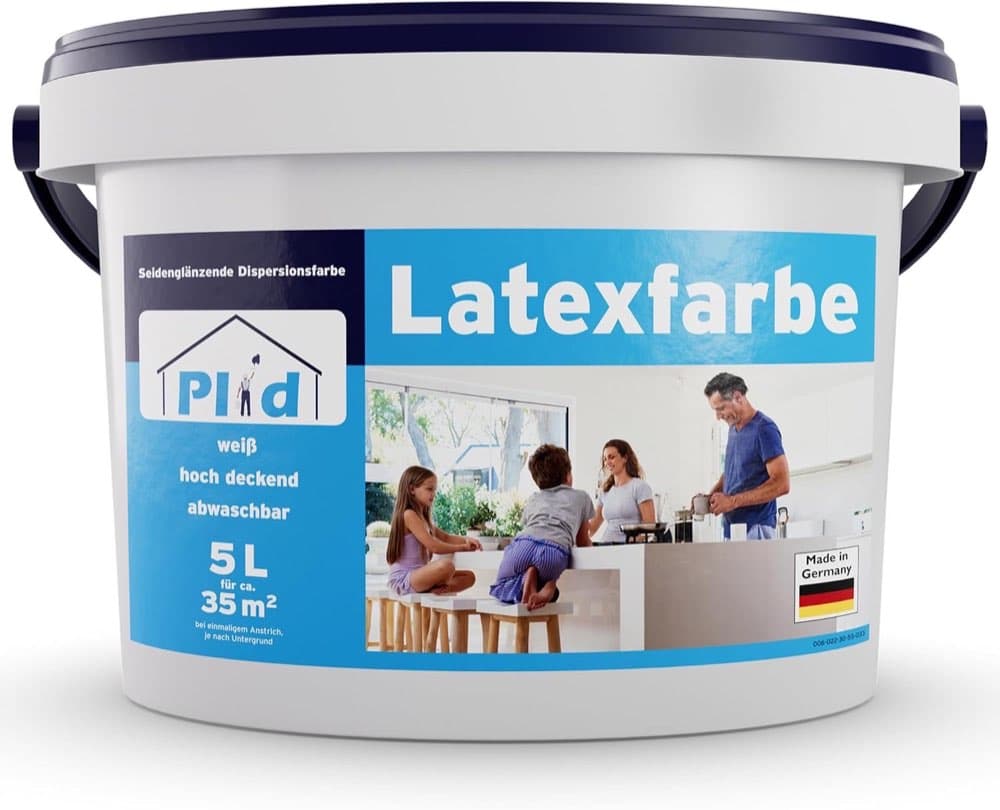 Plid Latexfarbe Weiß seidenglänzend 5 l