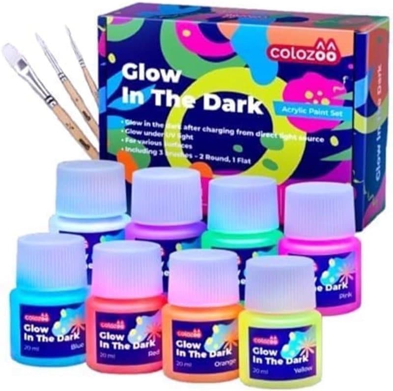 colozoo Glow in the Dark Set 8×20 ml