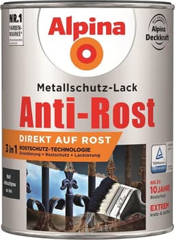 Alpina Alpina Metallschutzlack matt Anthrazitgrau 2,5 L