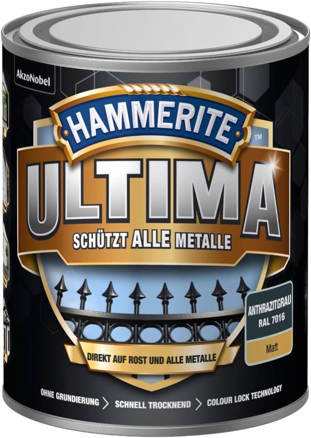 Hammerite Ultima Matt Anthrazitgrau RAL 7016 750 ml