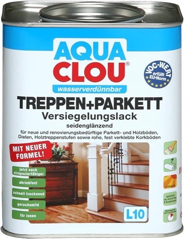 CLOU Aqua Treppen- & Parkettlack 0,75 l