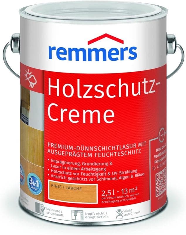 Remmers Holzschutz-Creme 3in1 Pinie/Lärche 2,5 L