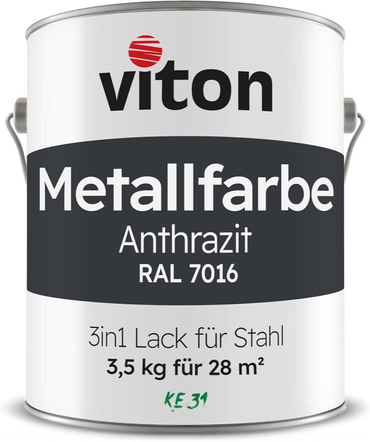 Viton Metallfarbe 3in1 3,5 kg RAL 7016