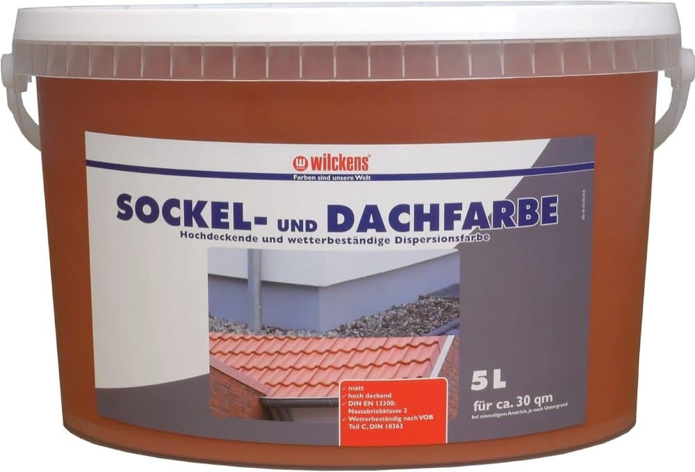 Wilckens Sockel- und Dachfarbe 5 l Ziegelrot