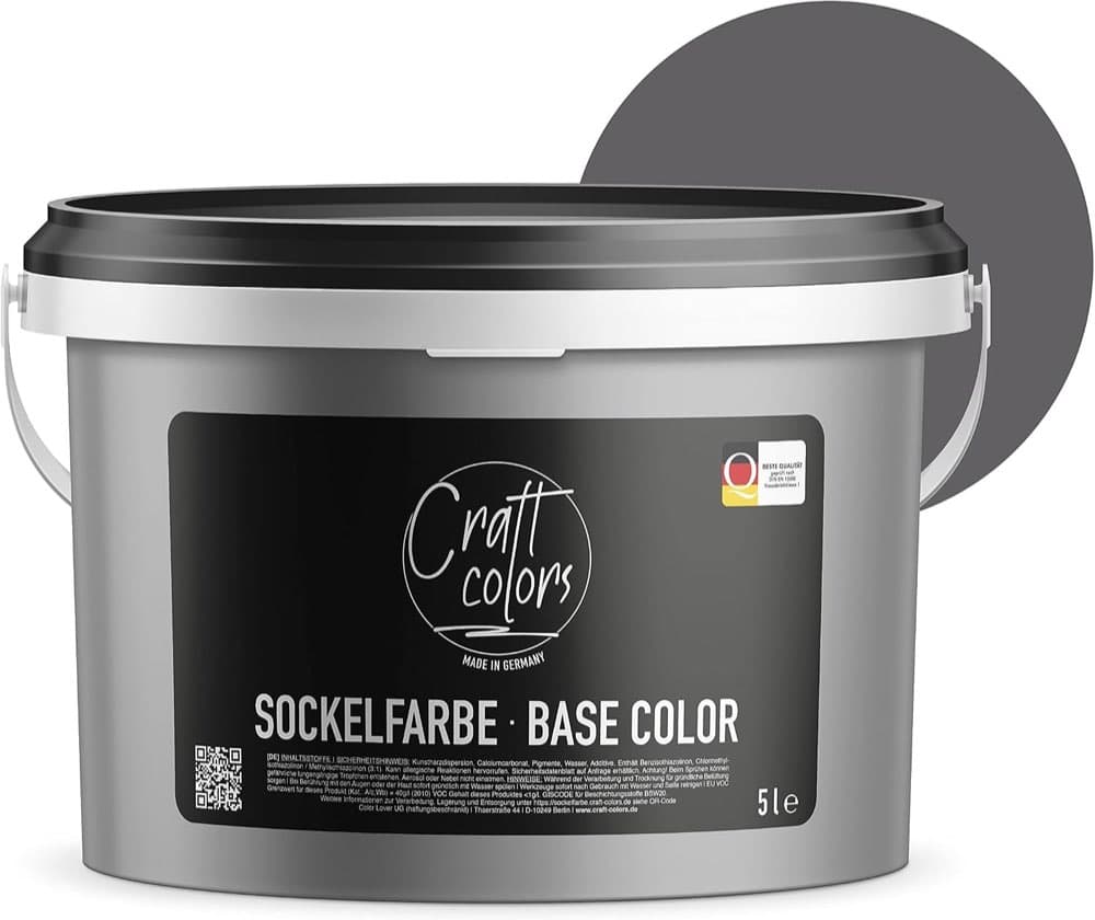Craft Colors Sockelfarbe 5 l Schiefer