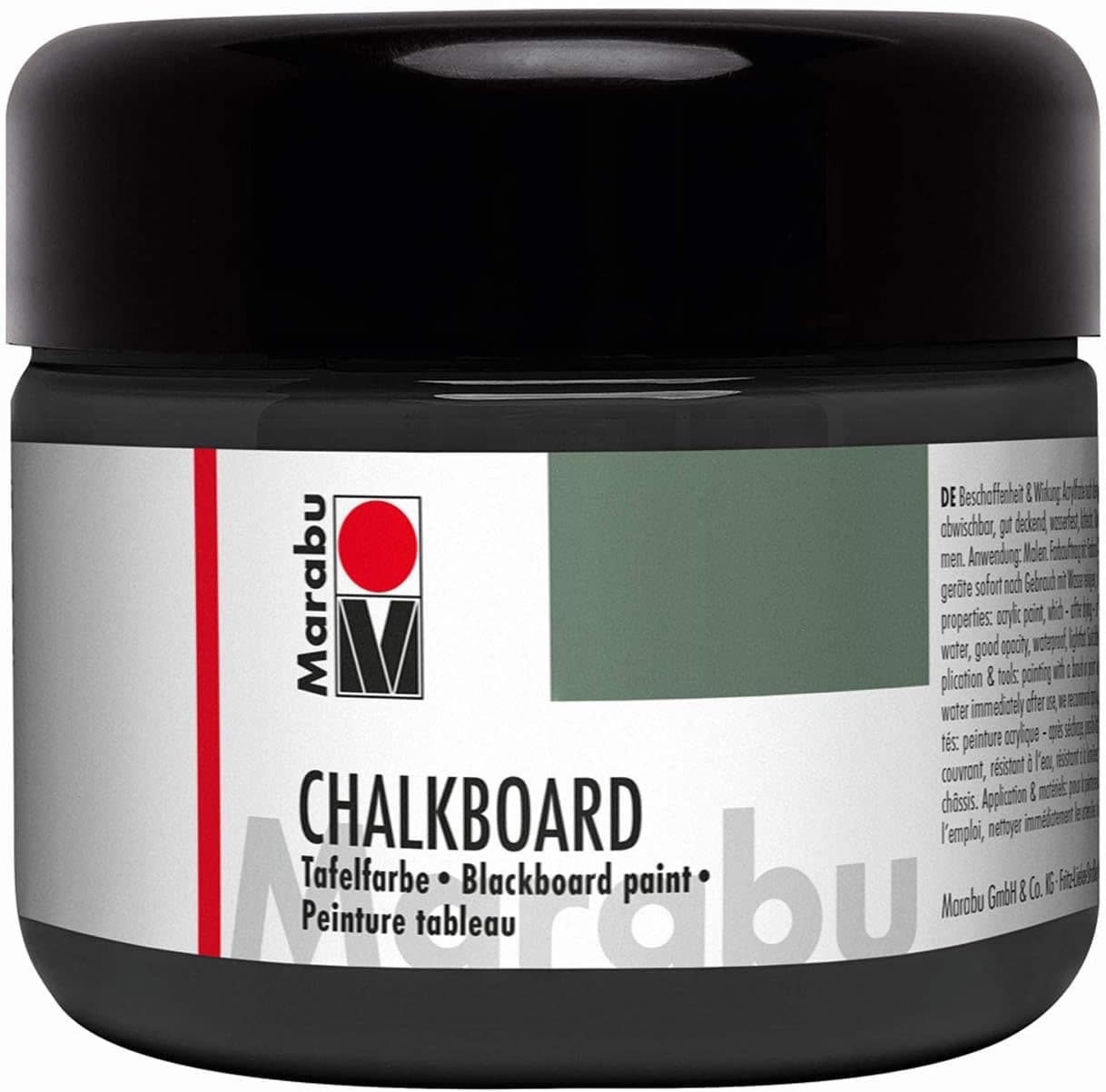 Marabu Chalkboard Tafelfarbe schwarz 225 ml