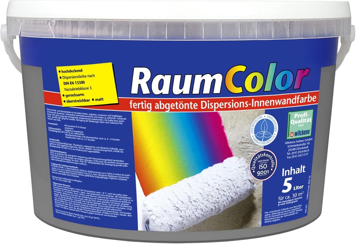 Wilckens Raumcolor Basaltgrau 5 l
