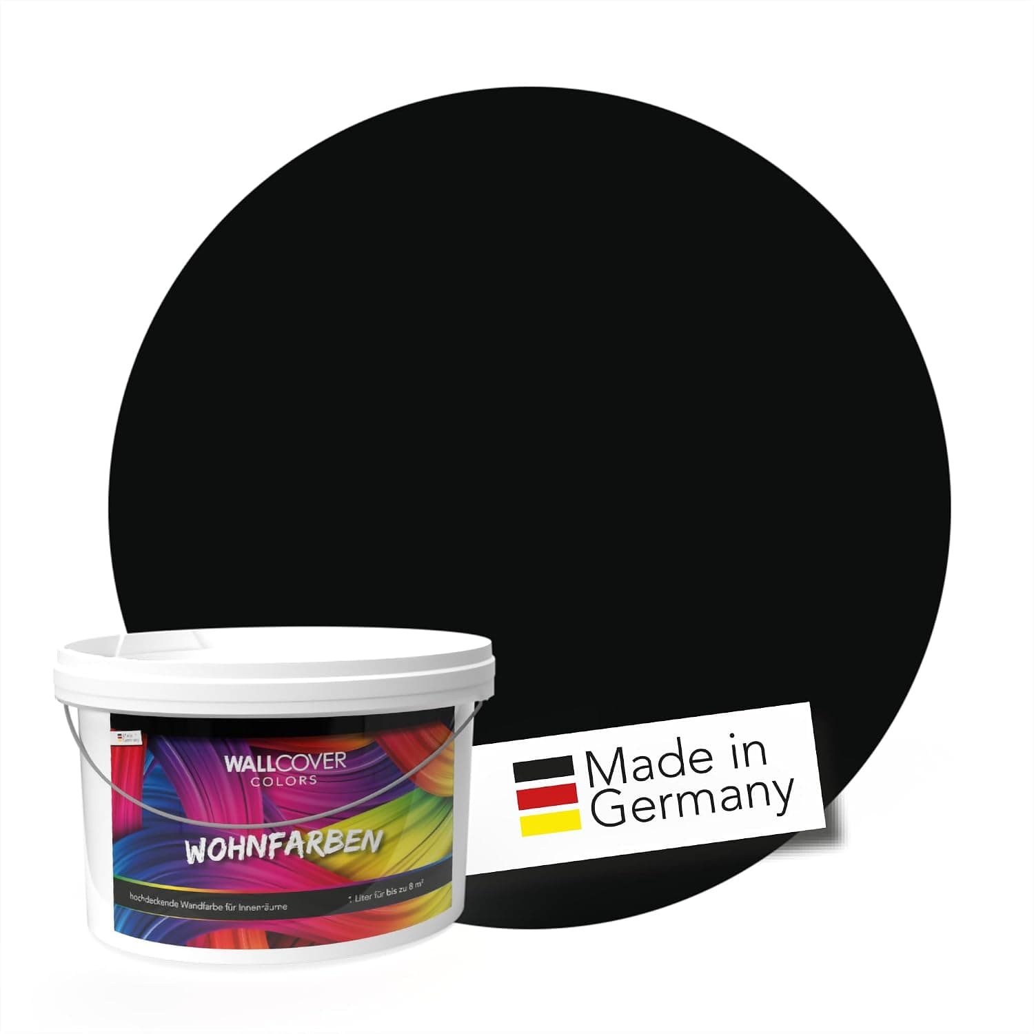 WALLCOVER Schwarz Matt 1 l